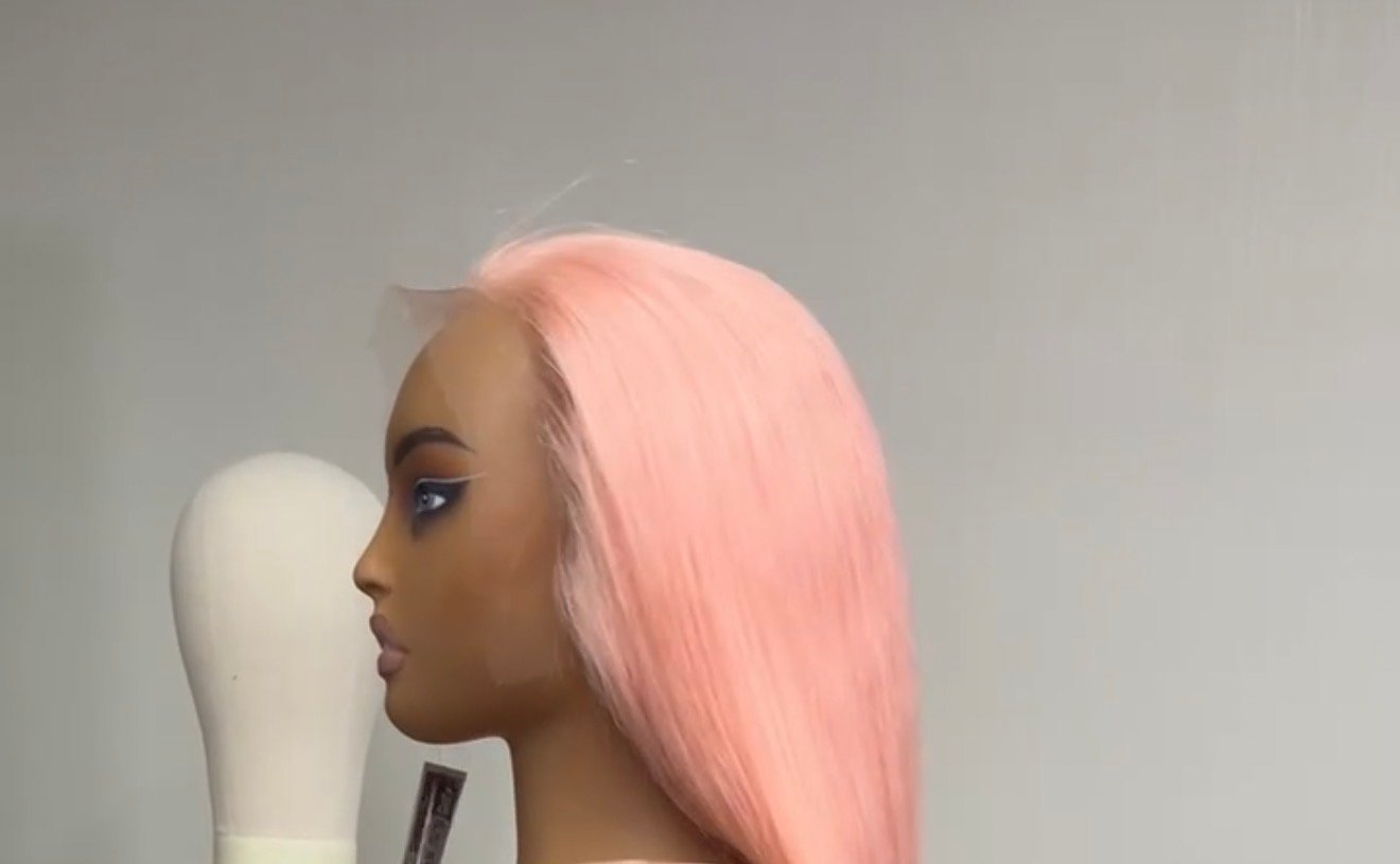 Rosalie Rose Gold Straight Human Hair Wig - Image 2